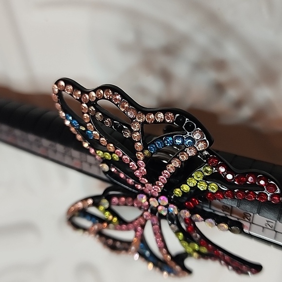 Multi - Colored gem Butterfly Ring - Size 6+ (Stretch) - Picture 5 of 6